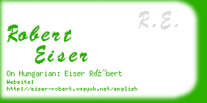 robert eiser business card